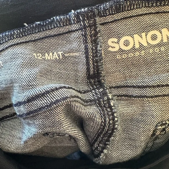 Sonoma Cuffed Maternity Jean Shorts - Picture 4 of 5
